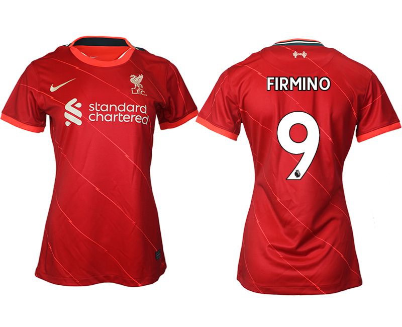 Cheap Women 2021-2022 Club Liverpool home aaa version red 9 Soccer Jerseys